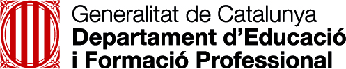 Departament d'Educació i Formació Professional. Generalitat de Catalunya Logo